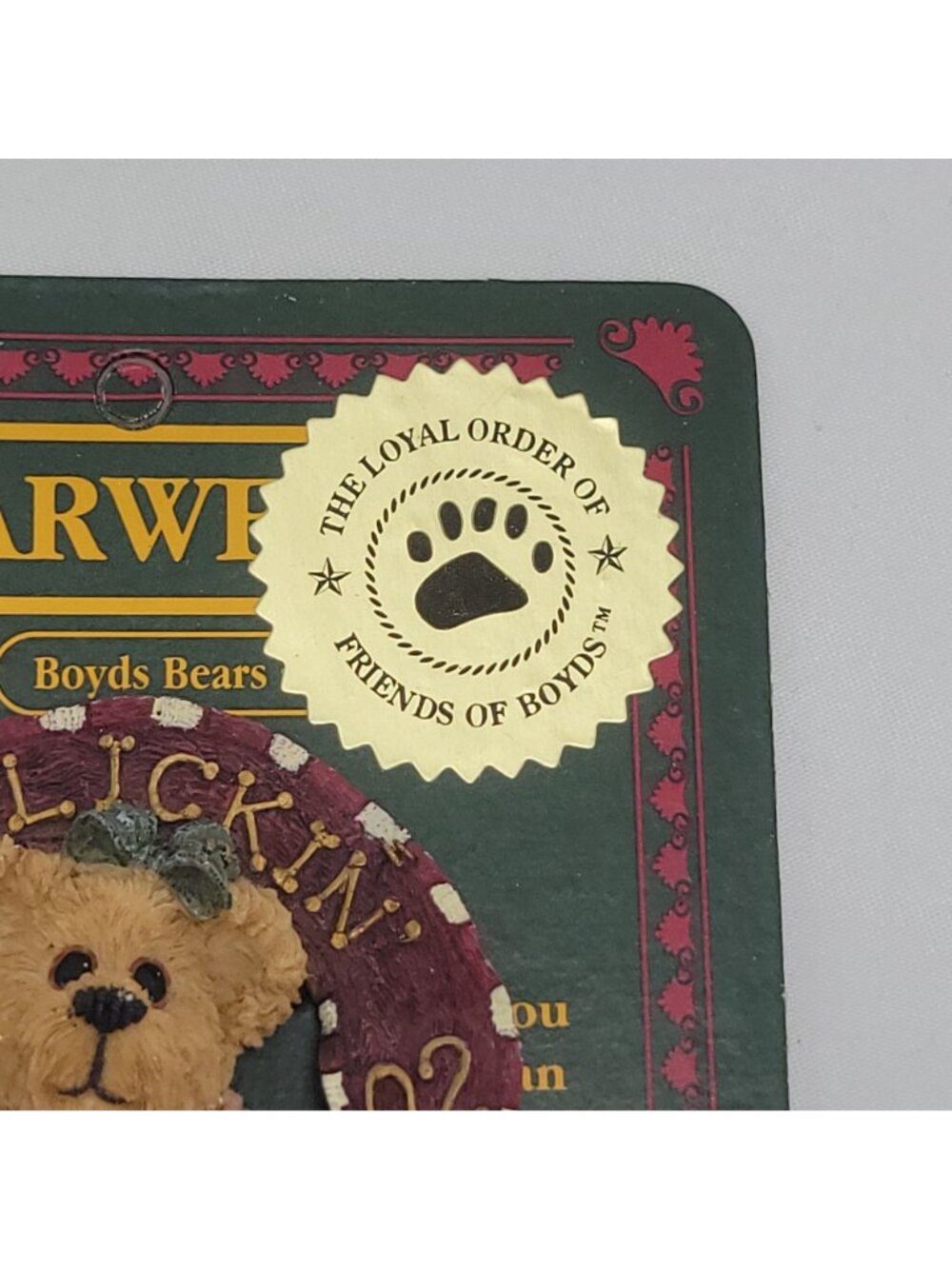 Boyds Bears & Friends 2002 Molly B. Berriweather Bearwear Pin Badge - Picture 5 of 8